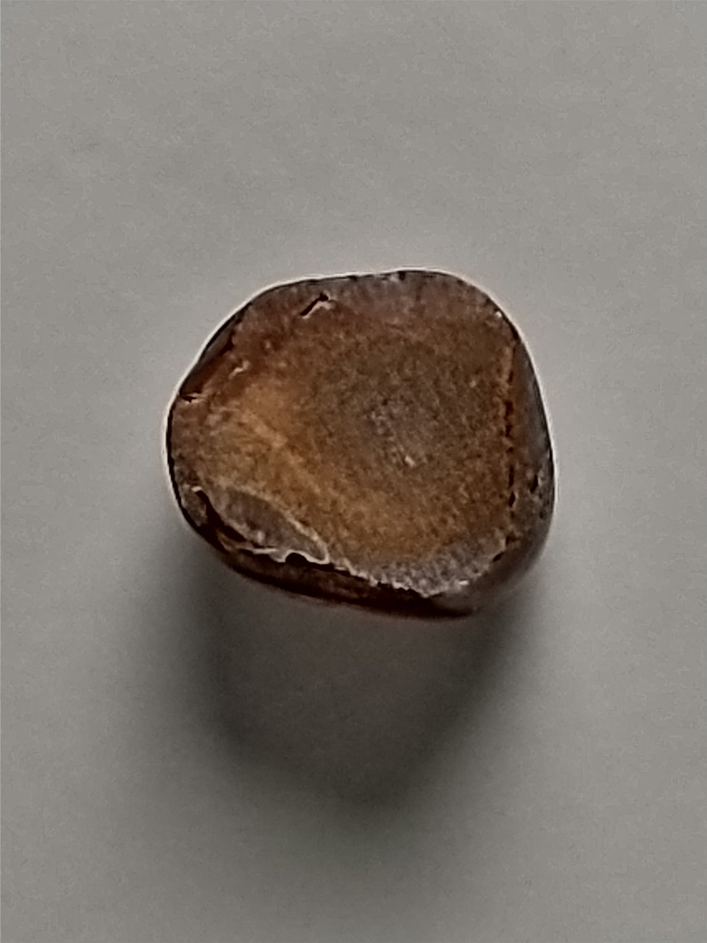 Fire Agate Cabochon, 3.5 Carat