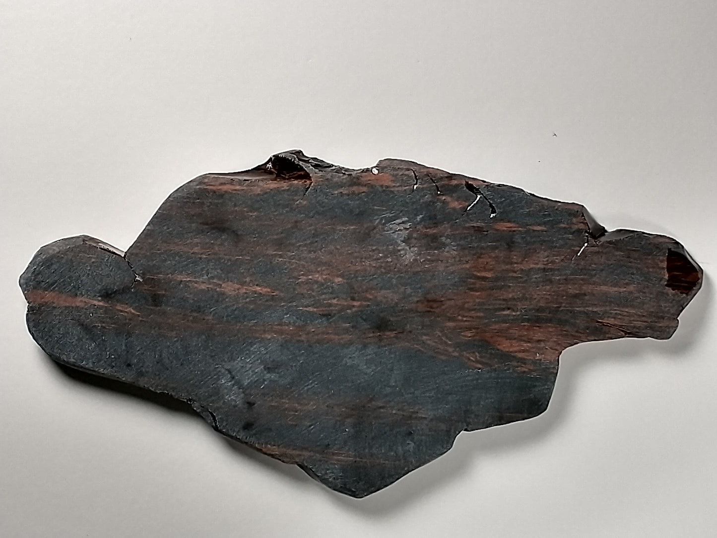 Obsidian Mahogany Slab Crystal, Polished Side, 5.5 inch