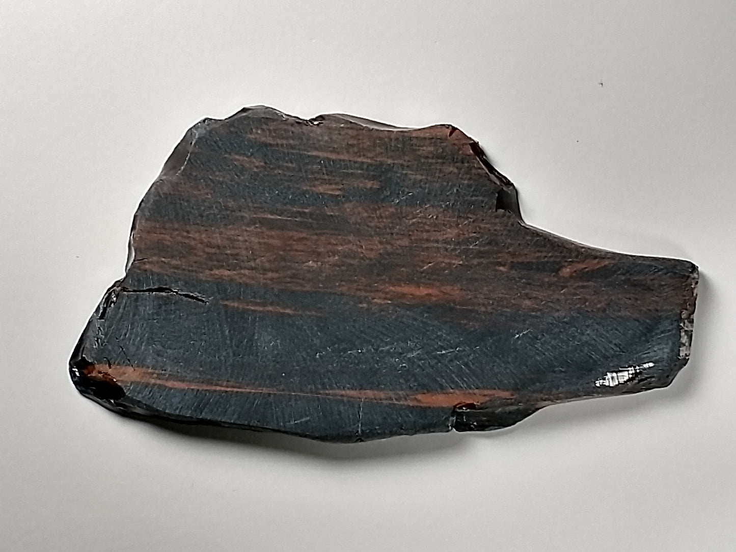 Obsidian Mahogany Slab Crystal, Polished Side, 4.5 inch