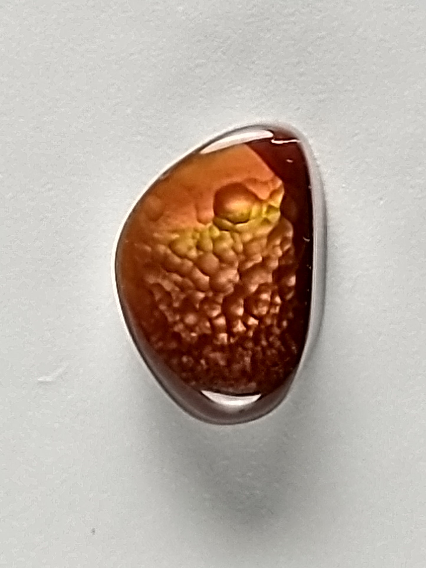 Fire Agate Cabochon, 1 Carat