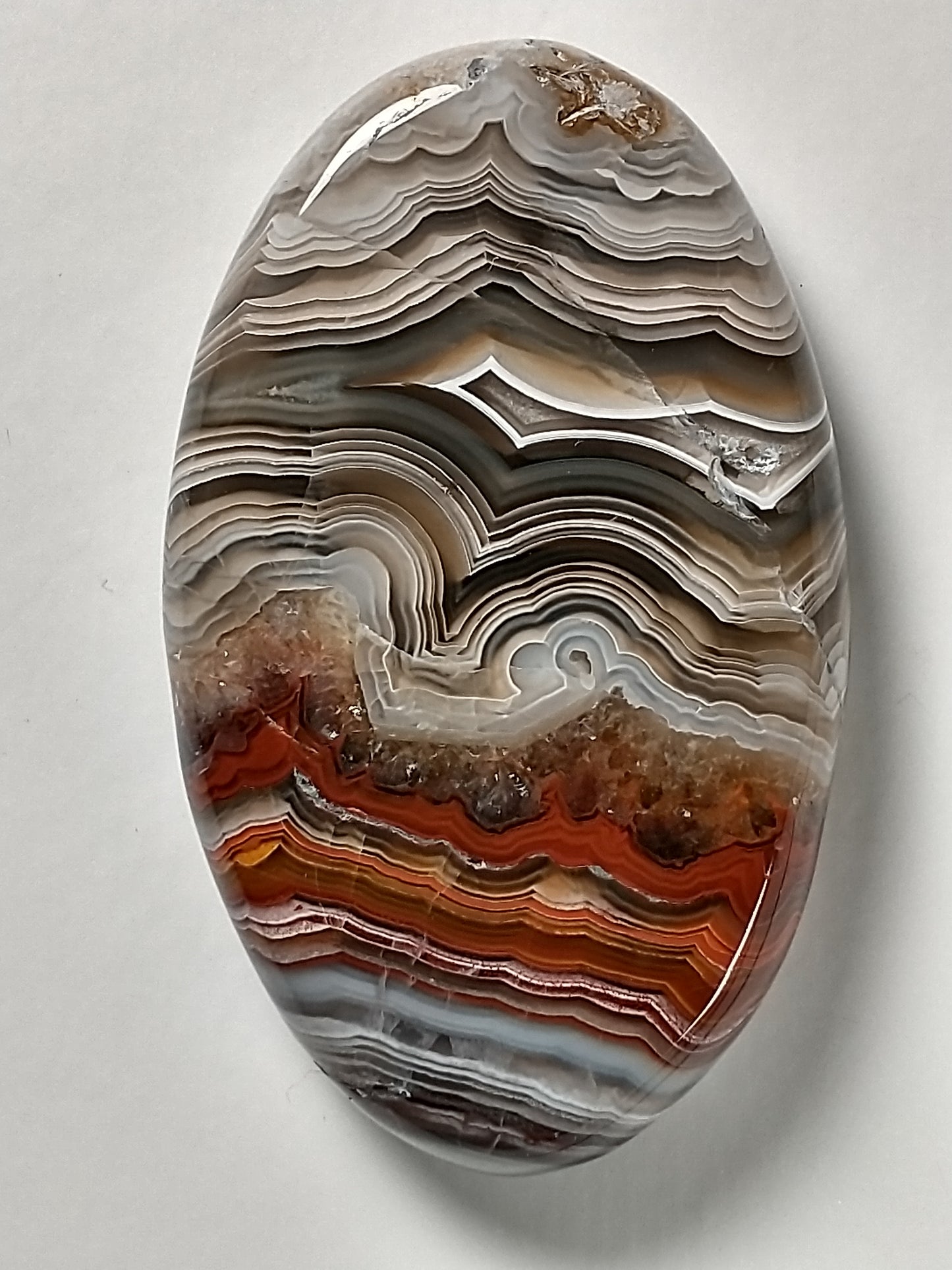 Laguna Lace Agate Cabochon Medium