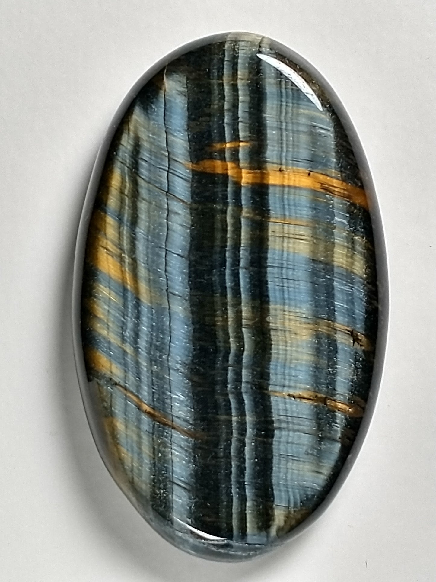 Tiger Eye Blue Cabochon Medium