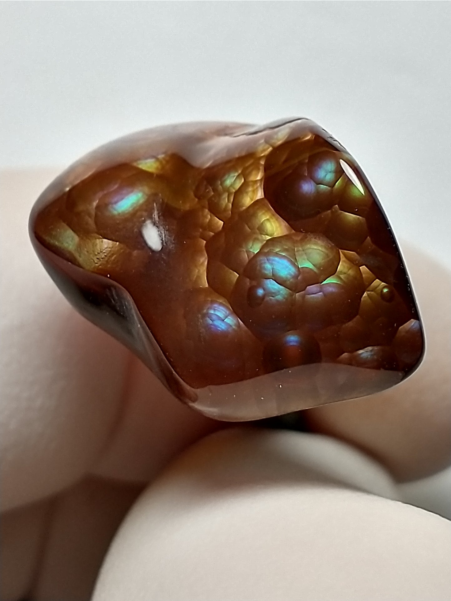 Fire Agate Cabochon, 13 Carat