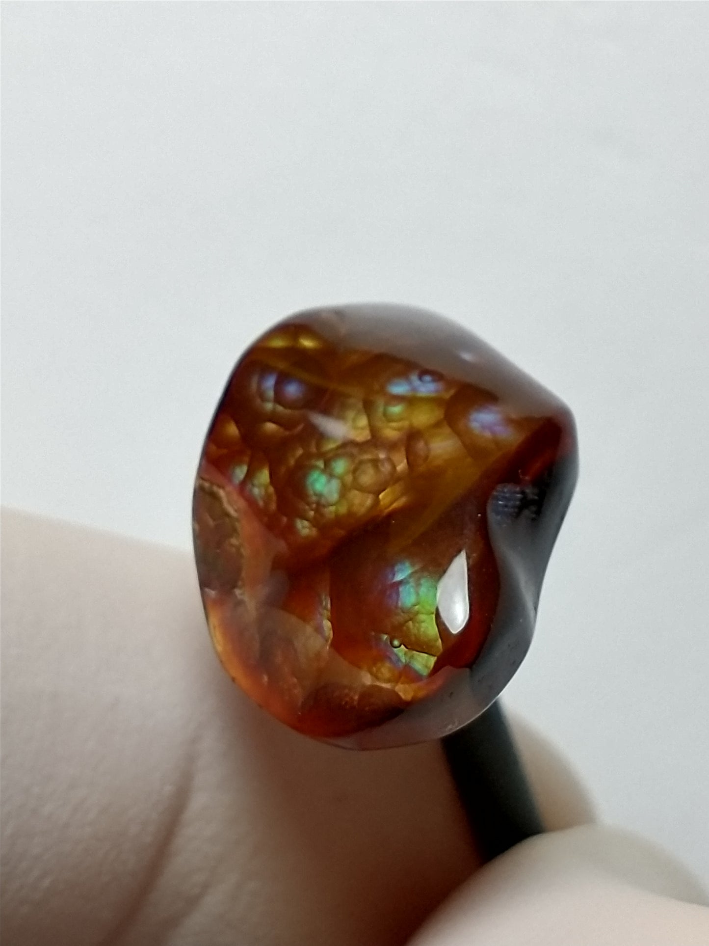 Fire Agate Cabochon, 13 Carat