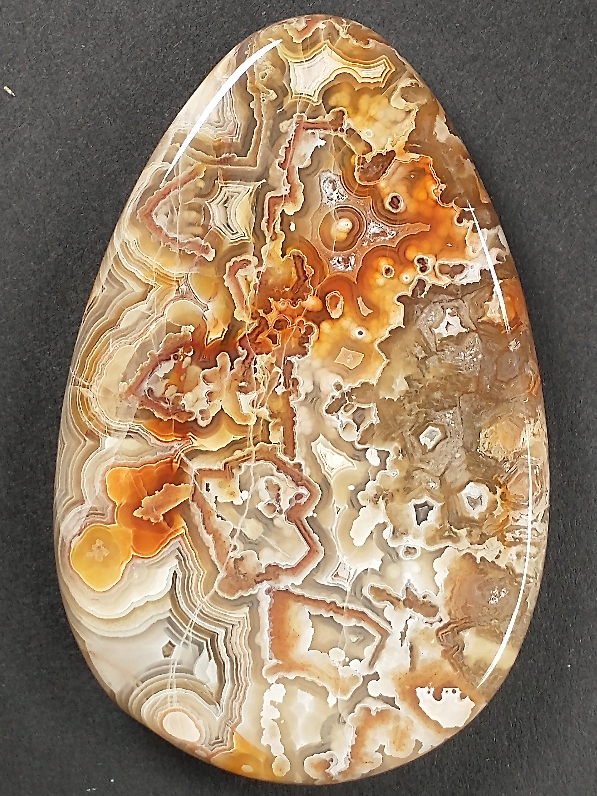 Crazy Lace Agate Cabochon Large