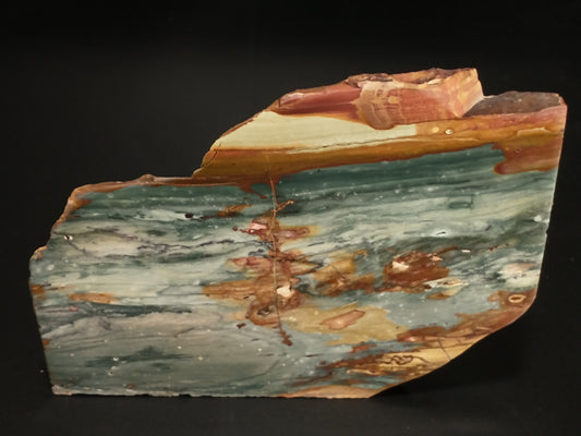 Larsonite Jasper Rough, Polished End