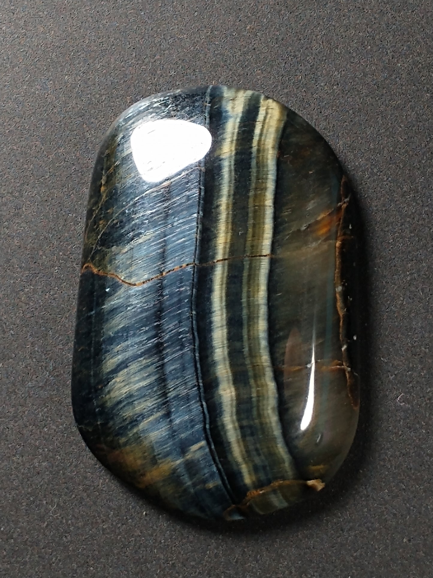 Tiger Eye Blue Cabochon Small