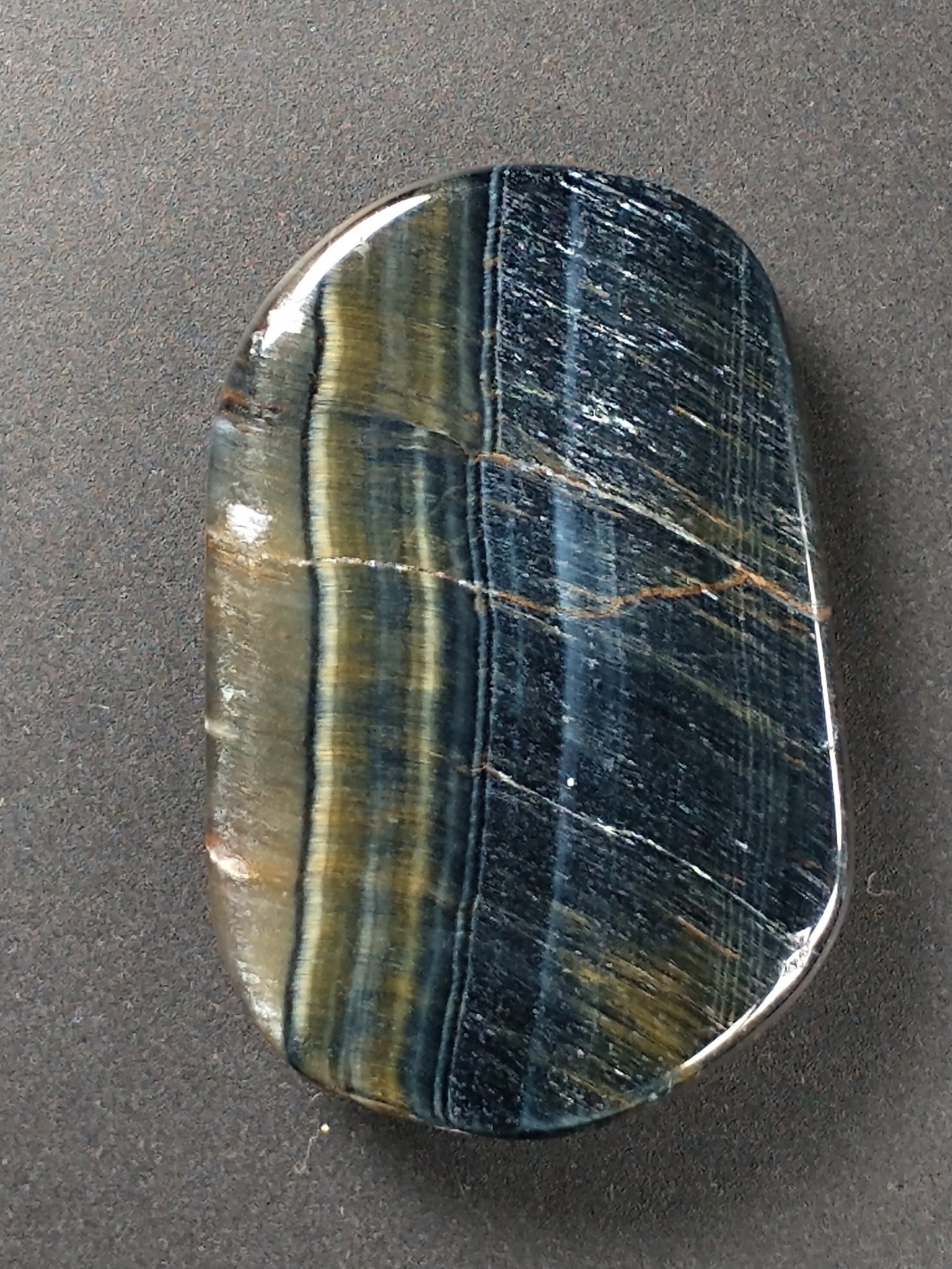 Tiger Eye Blue Cabochon Small