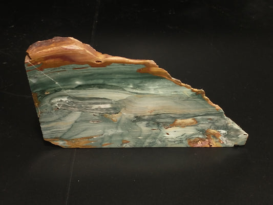 Larsonite Jasper Rough, Polished End