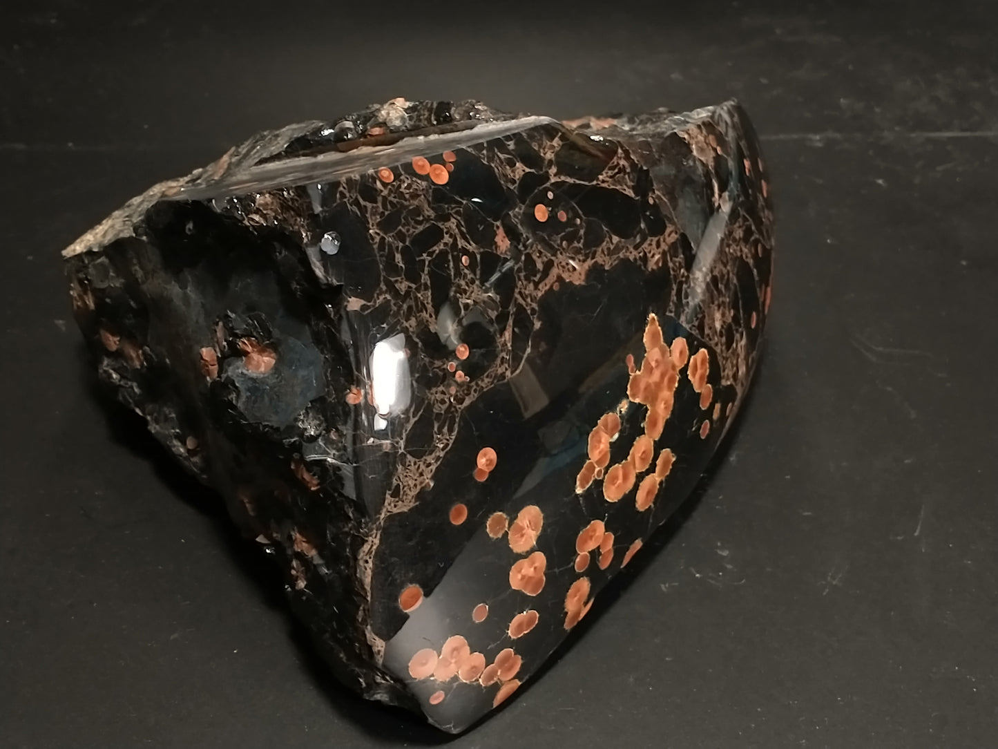 Obsidian Peanut Rough Crystal, Partial Polish, 4.5 lbs