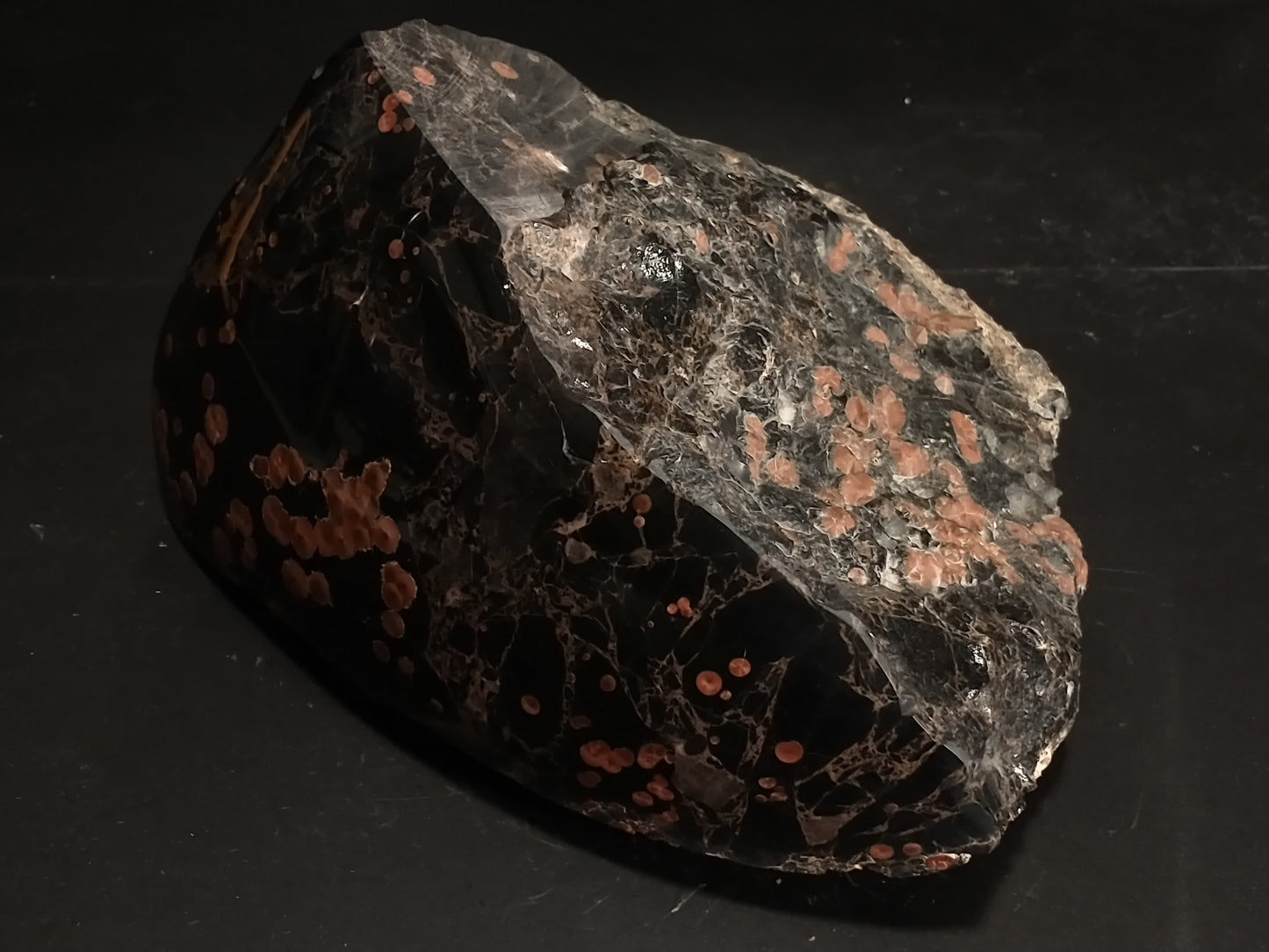 Obsidian Peanut Rough Crystal, Partial Polish, 4.5 lbs