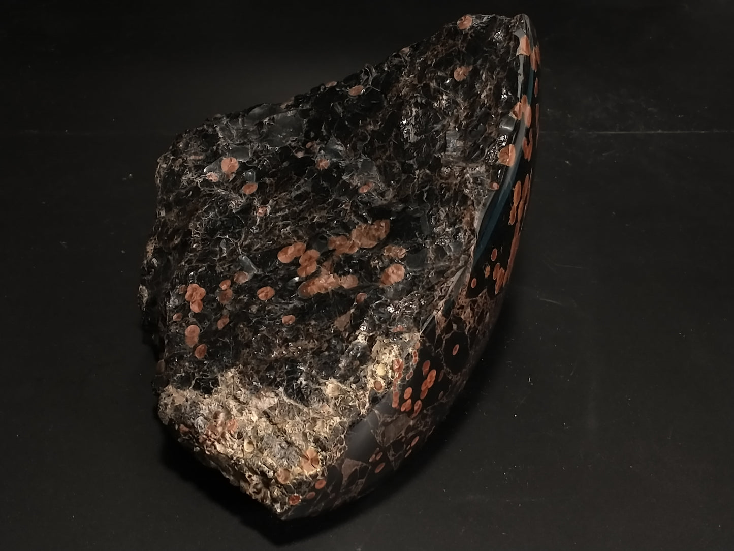 Obsidian Peanut Rough Crystal, Partial Polish, 4.5 lbs