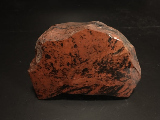 Obsidian Mahogany Rough Crystal, Partial Polish, 2.7 lbs