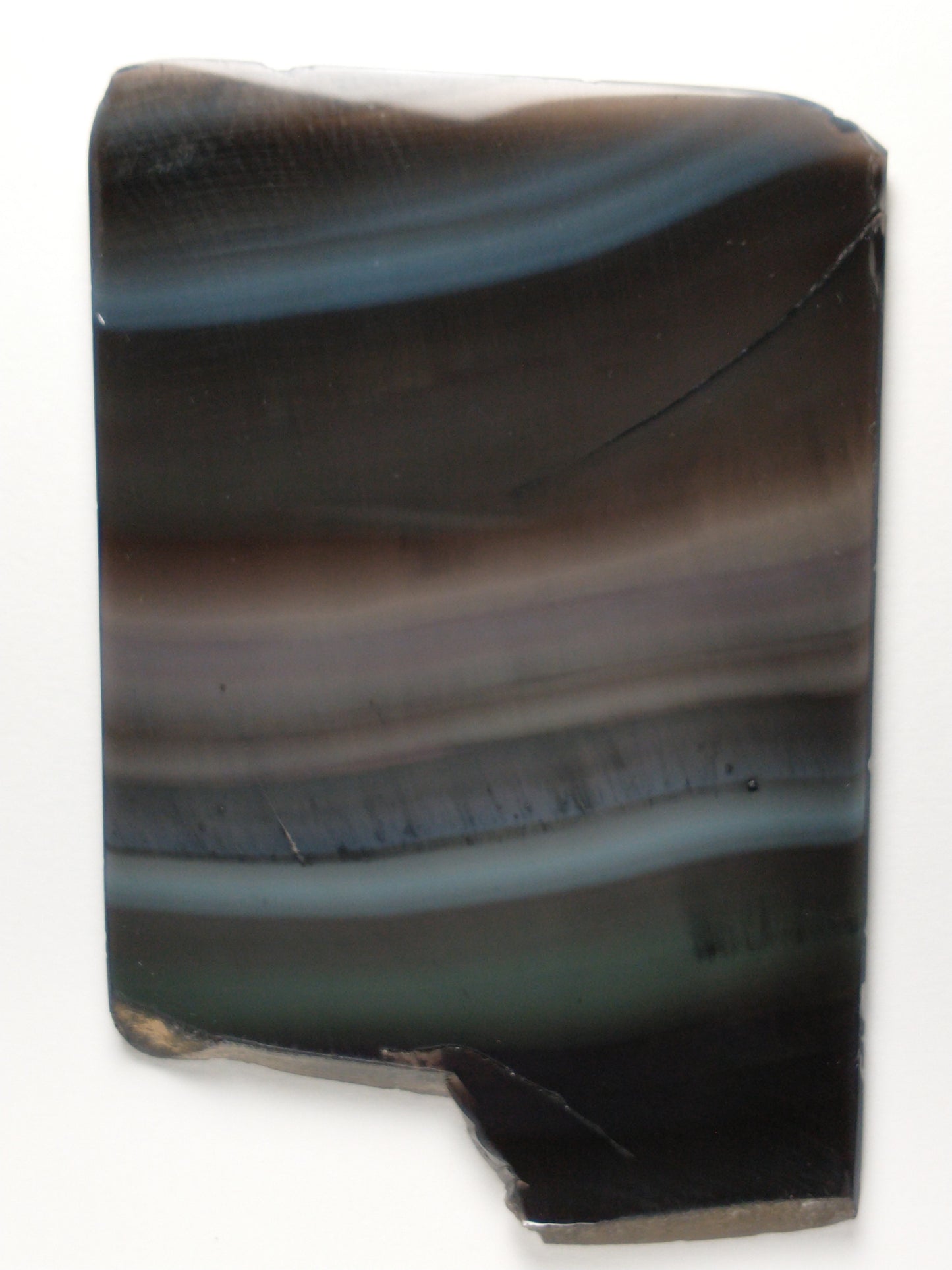 Obsidian Rainbow Slab Crystal, Polished Side, 4 inch