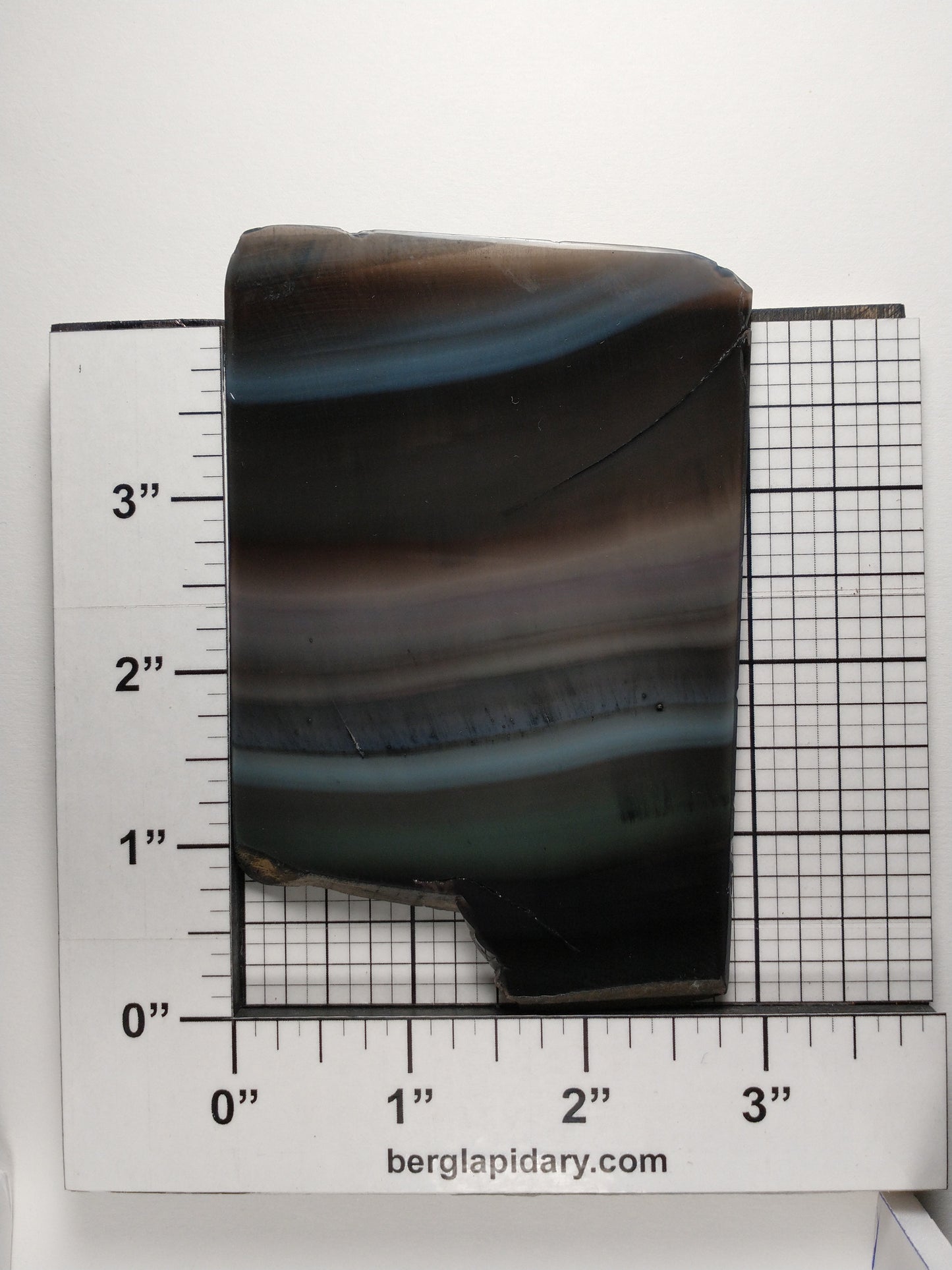 Obsidian Rainbow Slab Crystal, Polished Side, 4 inch