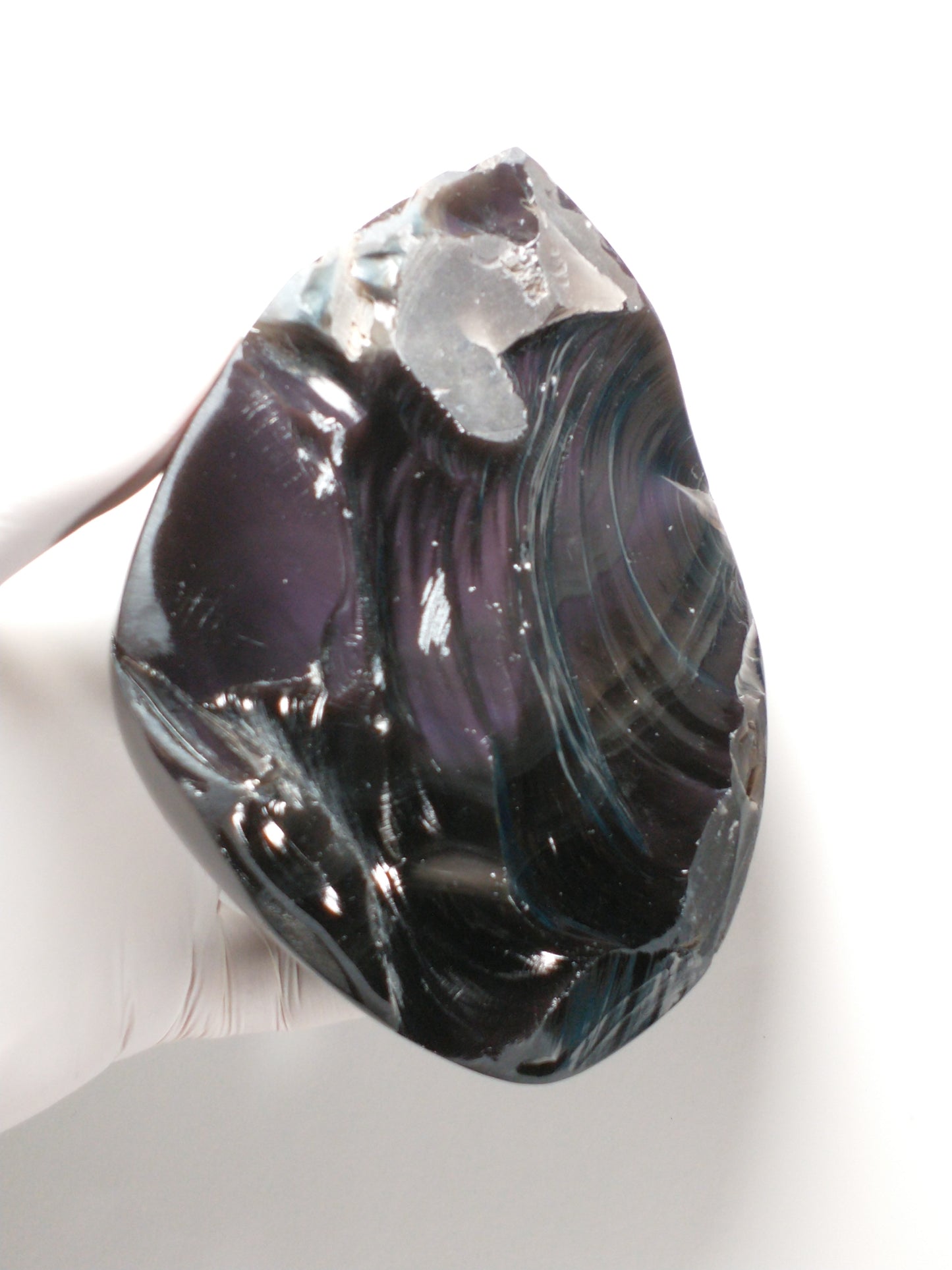 Obsidian Rainbow Rough Crystal, Partial Polish, 2.6 lbs