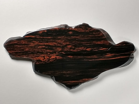 Obsidian Mahogany Slab Crystal, Polished Side, 5.5 inch