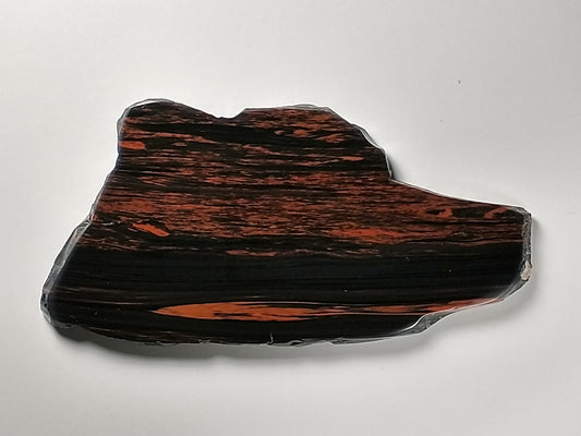 Obsidian Mahogany Slab Crystal, Polished Side, 5 inch