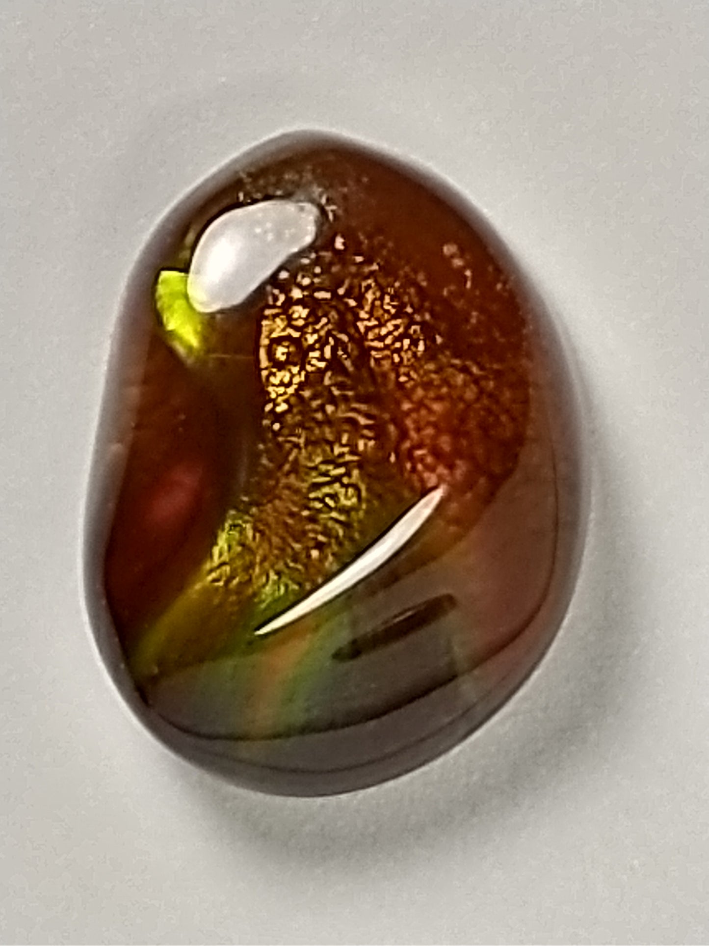 Fire Agate Cabochon, 2 Carat