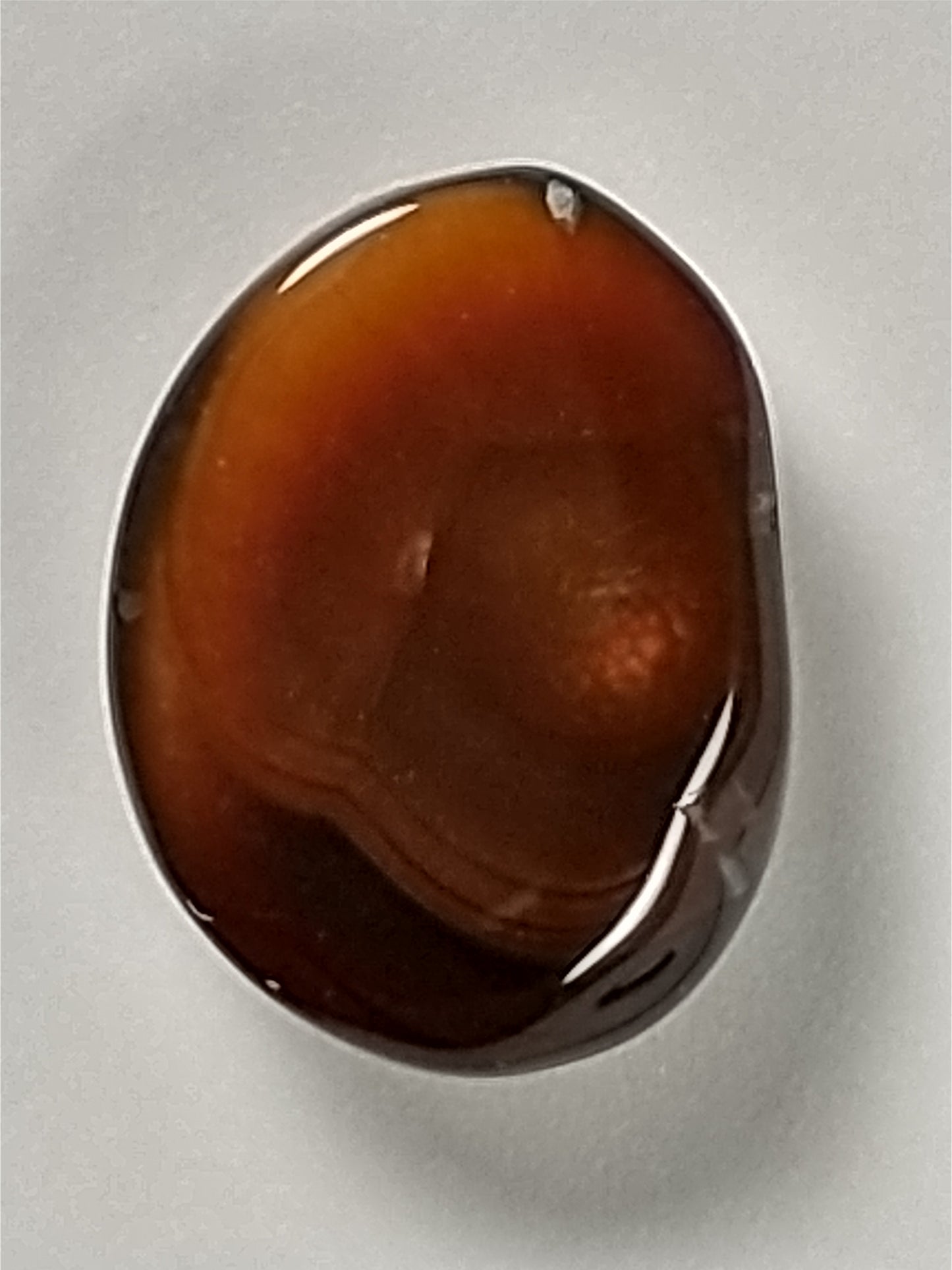 Fire Agate Cabochon, 2 Carat