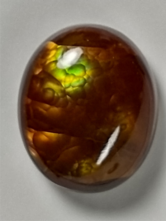 Fire Agate Cabochon, 4.5 Carat