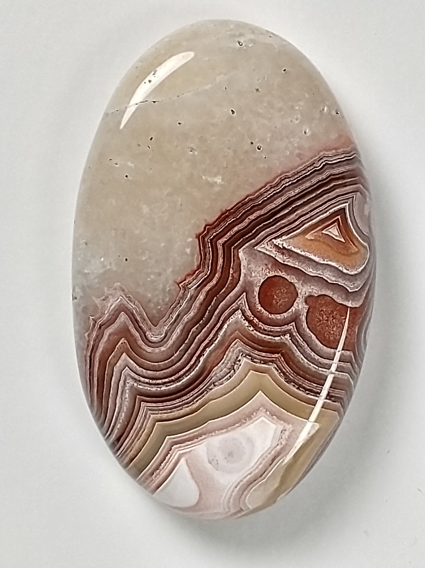 Laguna Lace Agate Cabochon Medium