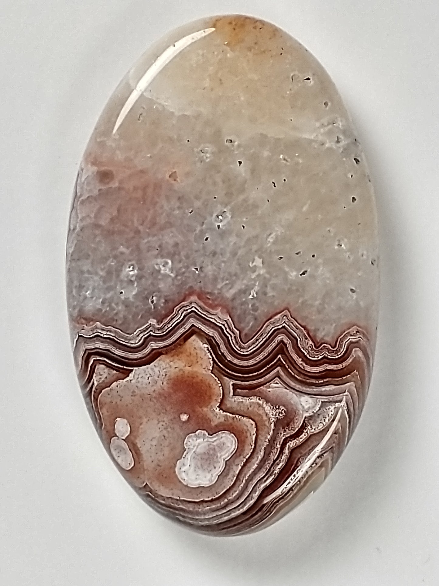 Laguna Lace Agate Cabochon Medium