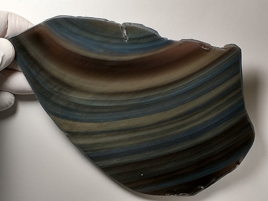 Obsidian Rainbow Slab Crystal, Polished Side, 7 inch