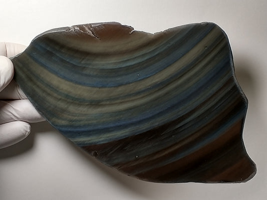 Obsidian Rainbow Slab Crystal, Polished Side, 7 inch