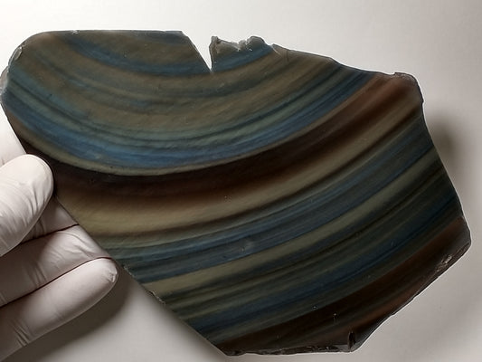 Obsidian Rainbow Slab Crystal, Polished Side, 7 inch