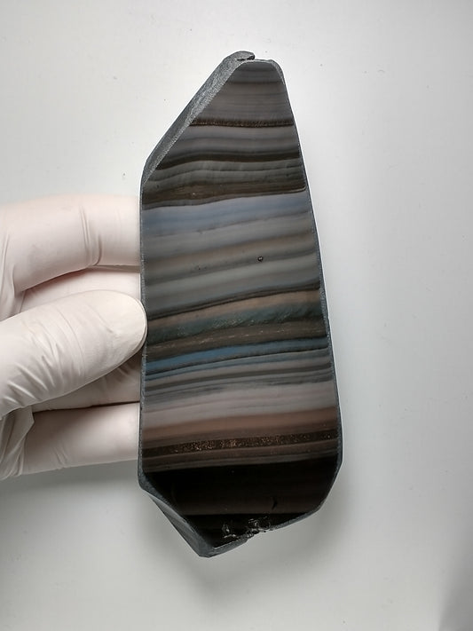 Obsidian Rainbow Slab Crystal, Polished Side, 5 inch