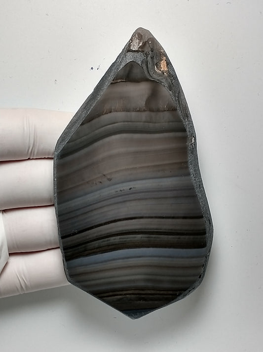 Obsidian Rainbow Slab Crystal, Polished Side, 4.5 inch