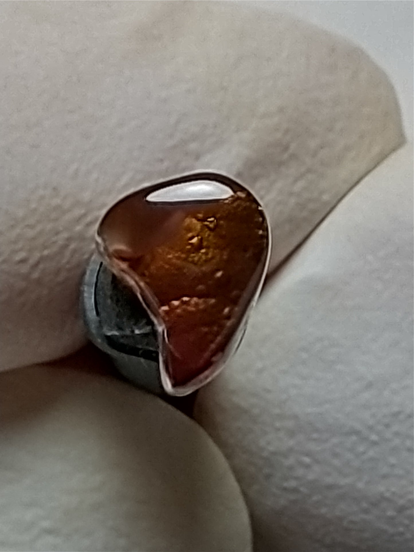 Fire Agate Cabochon, 1 Carat