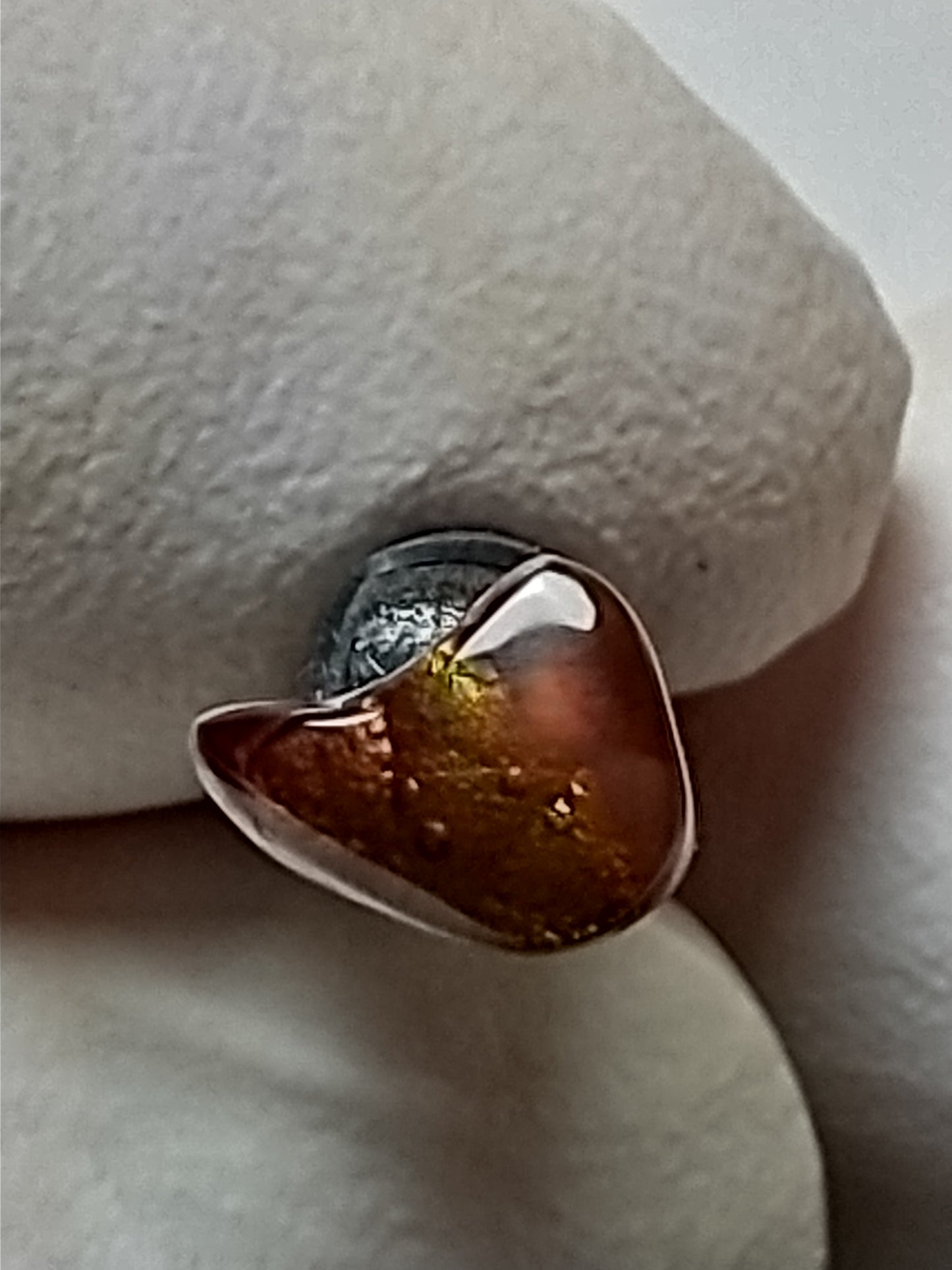 Fire Agate Cabochon, 1 Carat