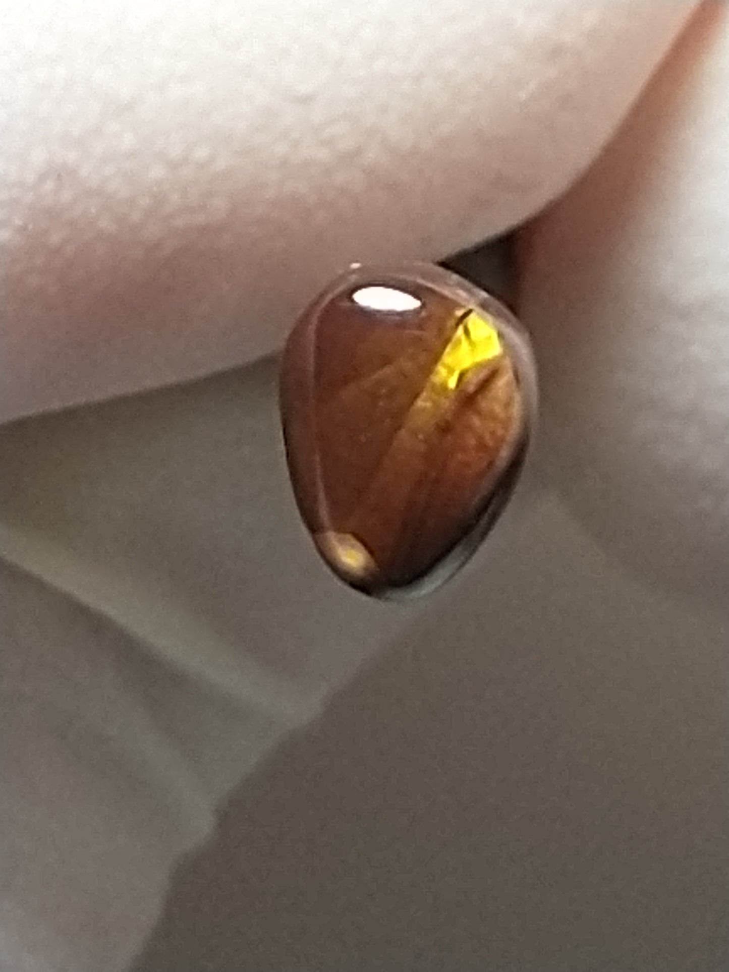 Fire Agate Cabochon, 1 Carat