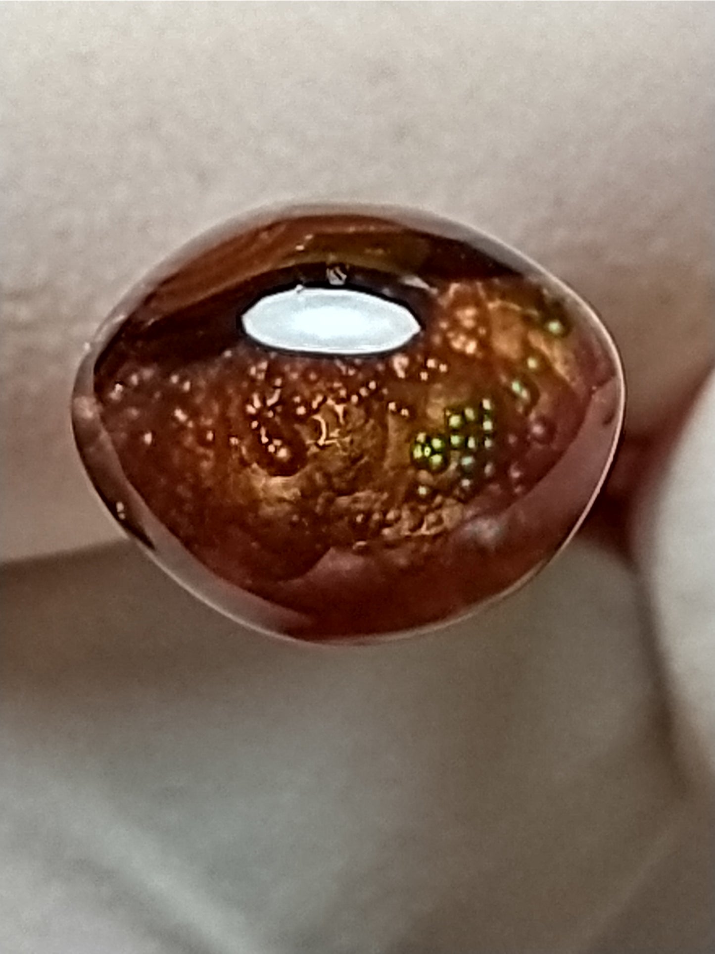 Fire Agate Cabochon, 2.5 Carat