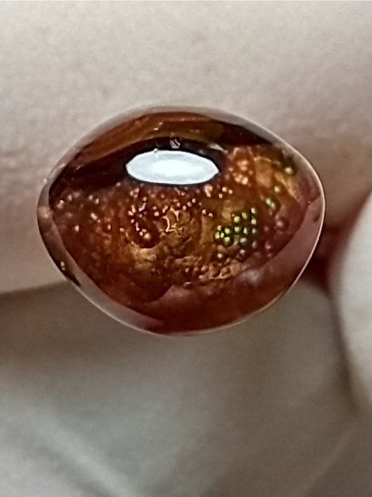 Fire Agate Cabochon, 2.5 Carat