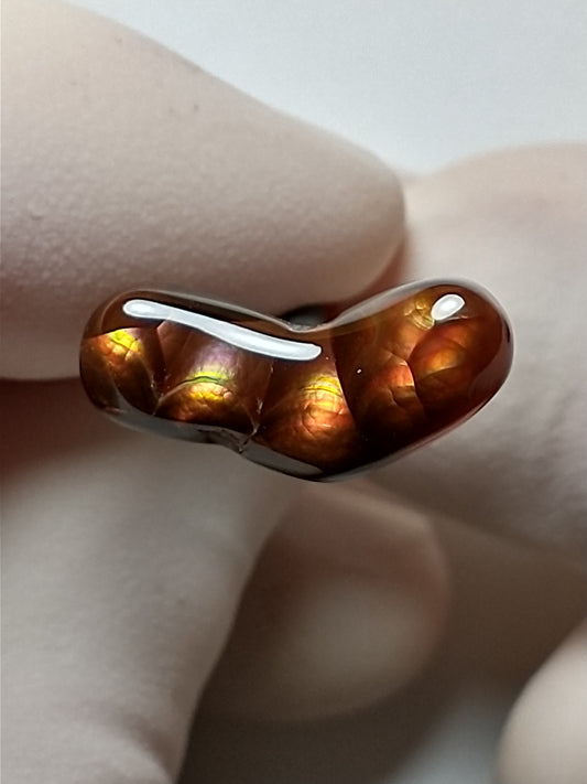 Fire Agate Cabochon, 5.5 Carat