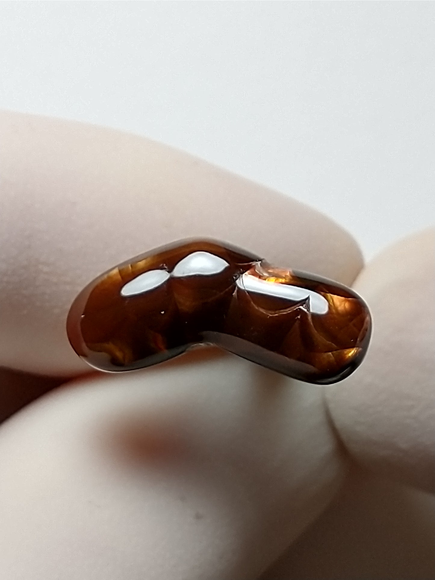 Fire Agate Cabochon, 5.5 Carat