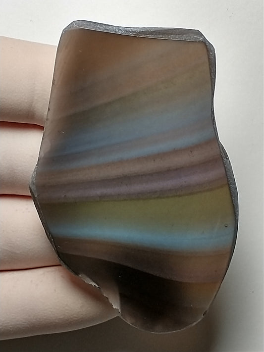 Obsidian Rainbow Slab Crystal, Polished Side, 2.5 inch