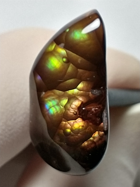 Fire Agate Cabochon, 15 Carat