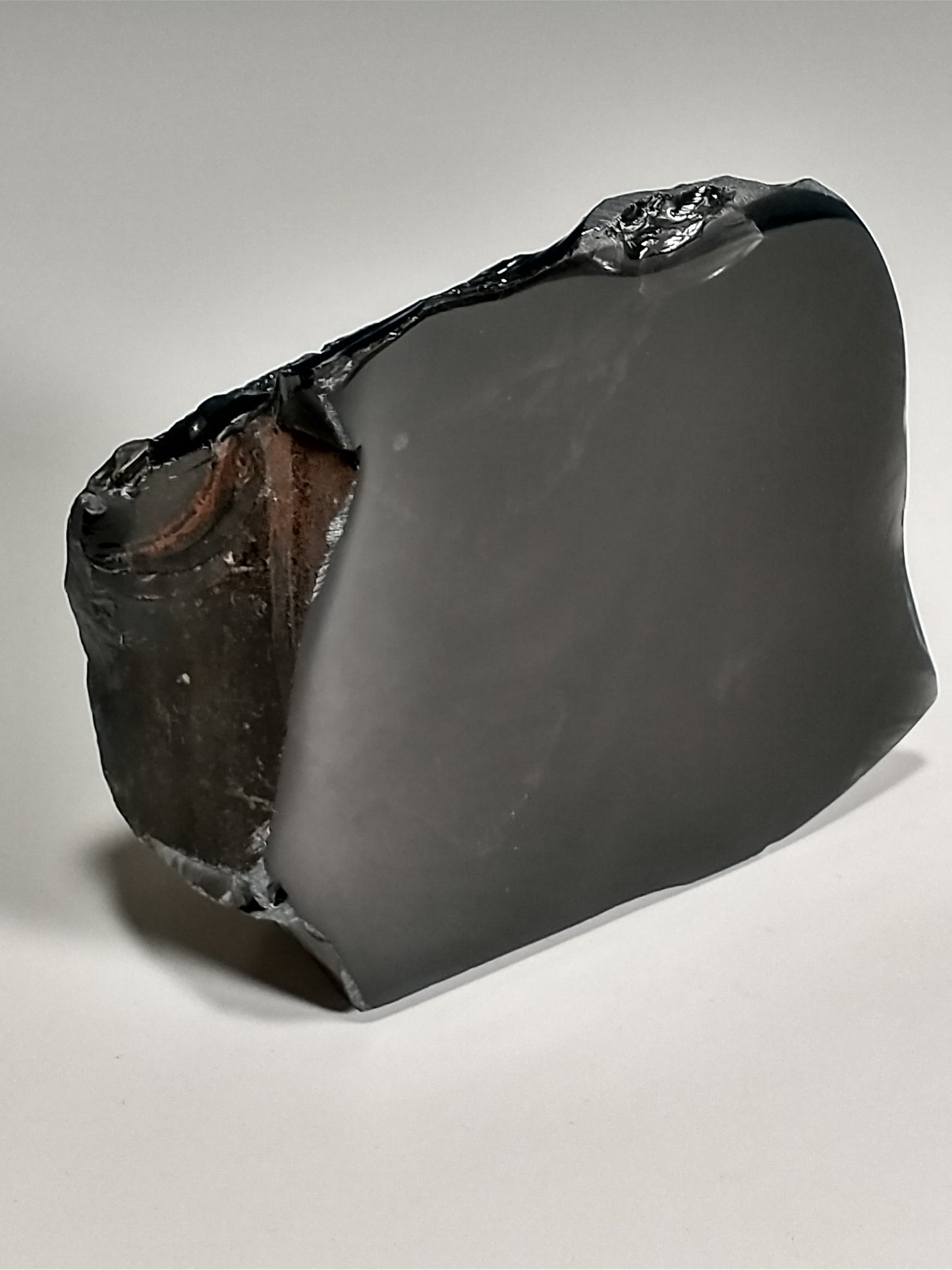 Obsidian Black Rough Crystal, Partial Polish, 0.8 lbs