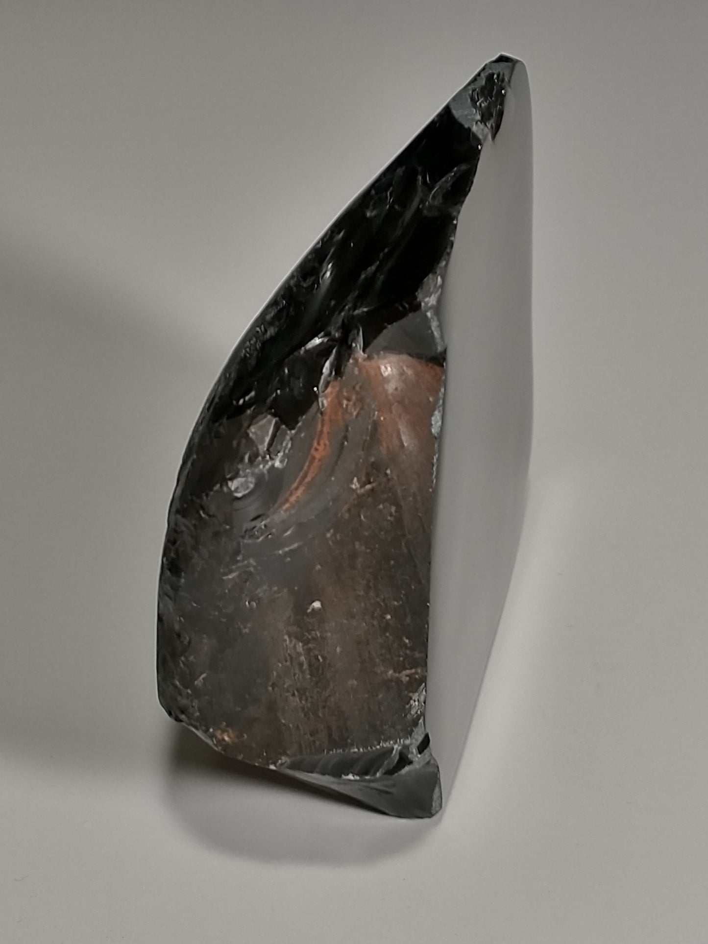 Obsidian Black Rough Crystal, Partial Polish, 0.8 lbs