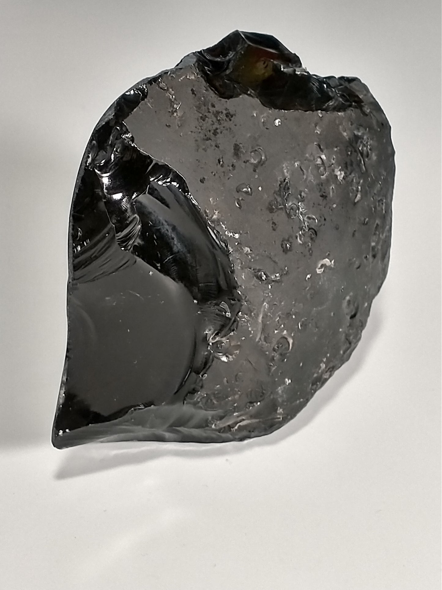 Obsidian Black Rough Crystal, Partial Polish, 0.8 lbs