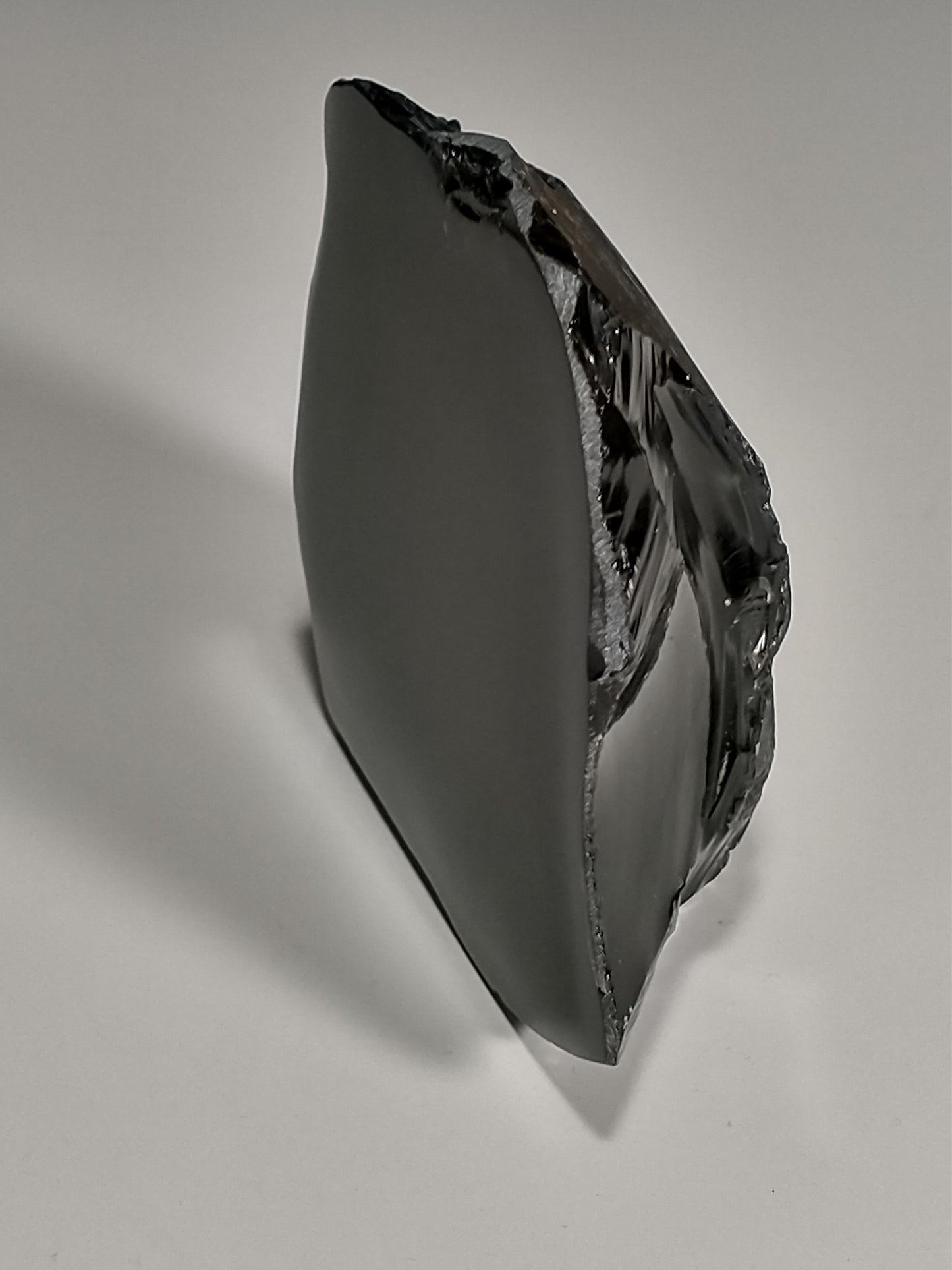 Obsidian Black Rough Crystal, Partial Polish, 0.8 lbs