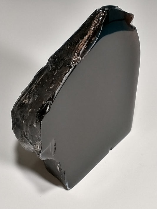 Obsidian Black Rough Crystal, Partial Polish, 1.0 lbs