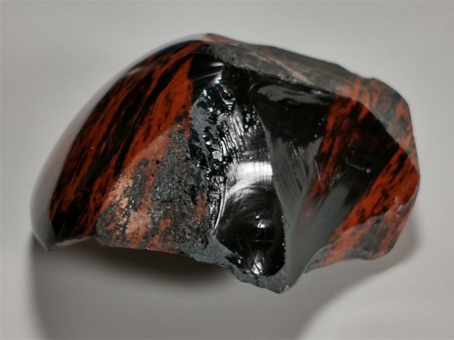 Obsidian Mahogany Rough Crystal, Partial Polish, 1.5 lbs