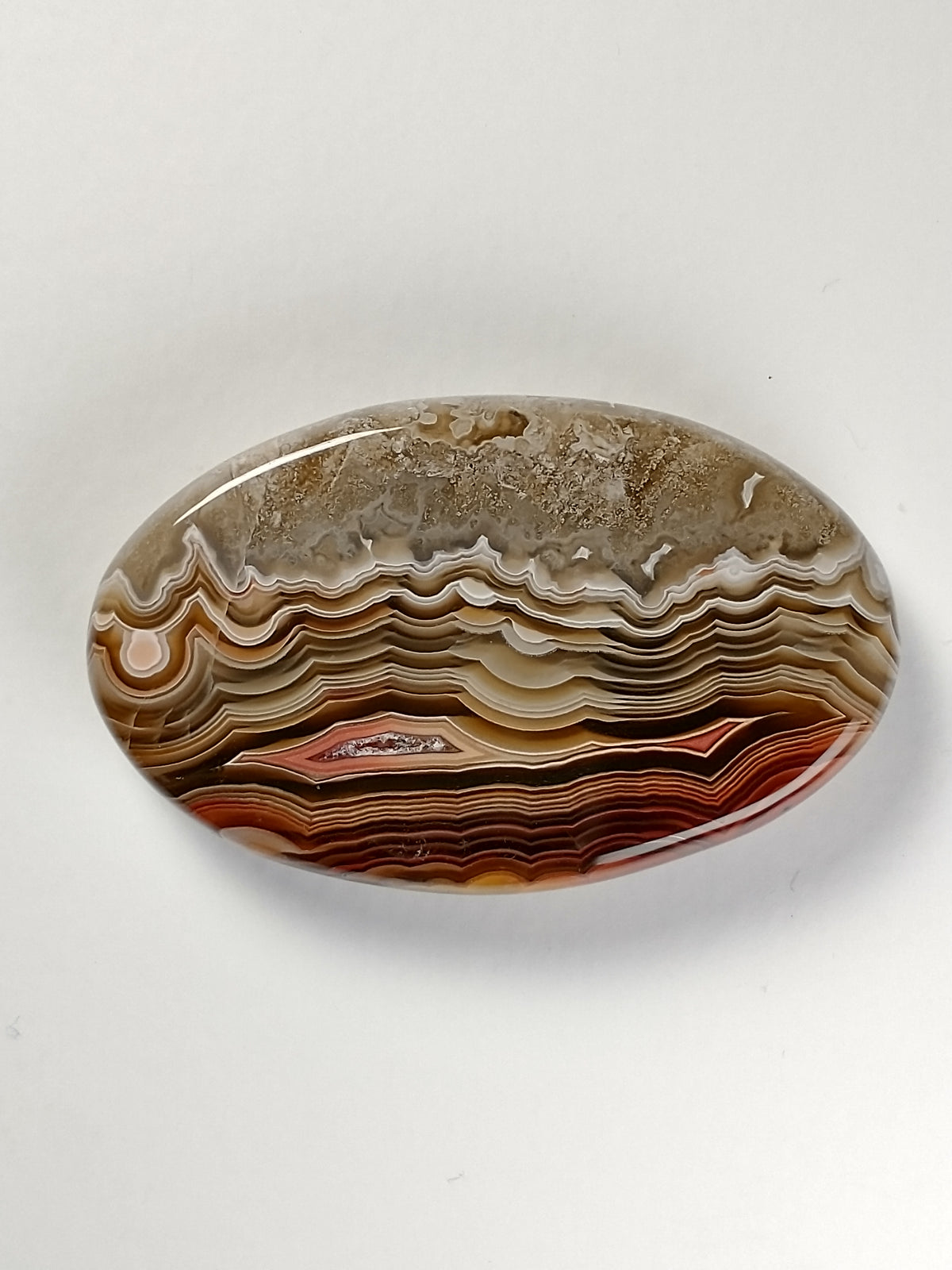 Laguna Lace Agate Cabochon Medium