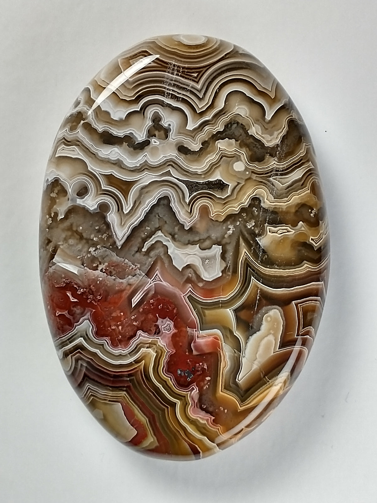 Laguna Lace Agate Cabochon Medium