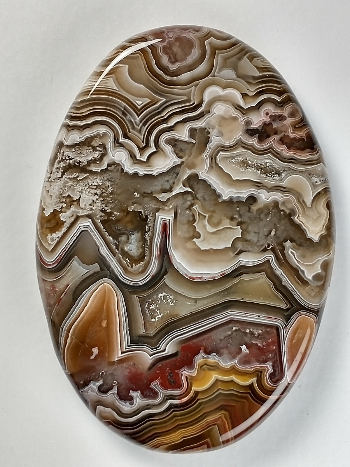 Laguna Lace Agate Cabochon Medium